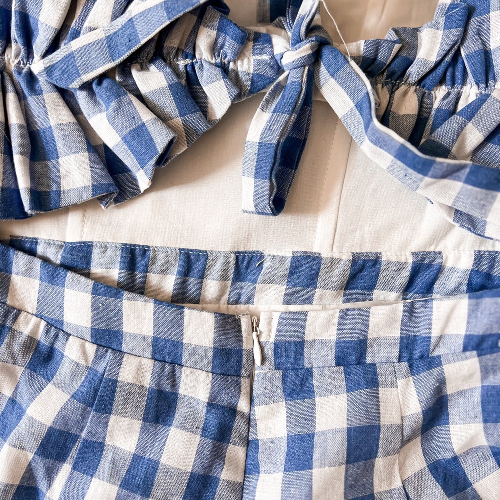 Gingham Ruffle Romper - Picture 7 of 7
